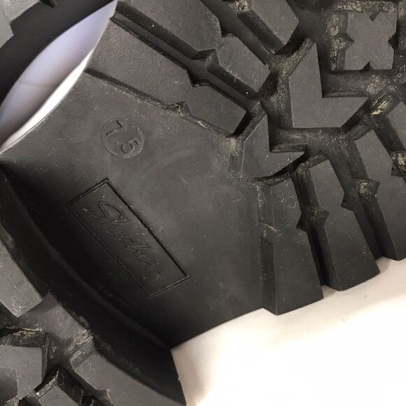 Skechers Y2K Combat Boots 7.5 Ankle Chunky Lug Sole Punk Grunge Emo White Black - Picture 7 of 7